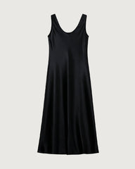 Robe Maxi Triacétate Sans Manches Coupe Biais