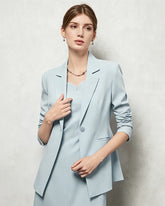 Blazer tailleur en triacétate avec doublure en soie