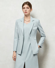 Blazer tailleur en triacétate avec doublure en soie