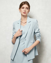 Blazer tailleur en triacétate avec doublure en soie