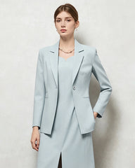Blazer tailleur en triacétate avec doublure en soie