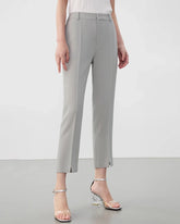 Pantalon slim 7/8 en triacétate