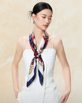 Foulard en Soie à Chaîne Vintage