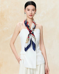 Foulard en Soie à Chaîne Vintage