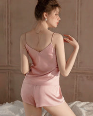 Pyjama Short en Soie Lavable