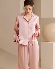 Pyjamas en soie lavable pour femme