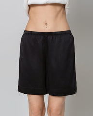 Short en Soie 100% avec Taille Élastiquée pour Femmes