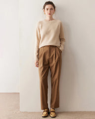 Pull en cachemire à manches raglan pour femme