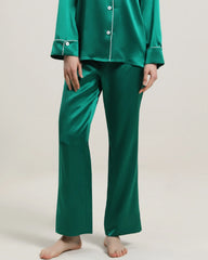Pantalon d’intérieur long en soie pour femme