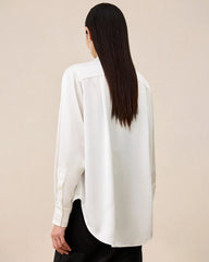 Chemisier en soie lavable pour femme – Style basique