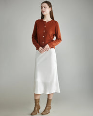 Cardigan en Cachemire Tricoté à Câble pour Femmes