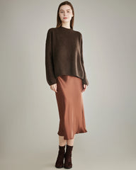 Pull en Cachemire à Col Rond Ample pour Femmes