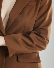 Blazer en Laine pour Femme à Bouton Simple