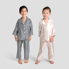 Ensemble de Pyjama en Soie Rayé pour Enfant