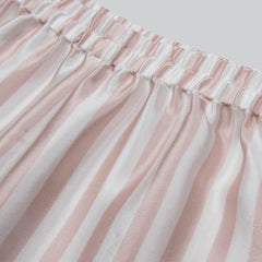 Ensemble de Pyjama à Rayures Courtes pour Enfants en Soie