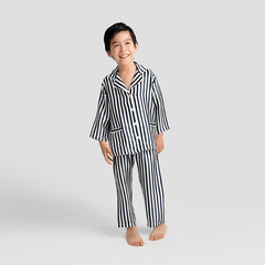 Ensemble de Pyjama en Soie Rayé pour Enfant