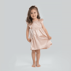 Jupe en Soie Couleur Unie pour Fille