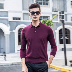 Pull en Cachemire à Col Revers pour Homme