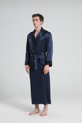 Chemise de Nuit Classique en Soie 22 Momme pour Homme