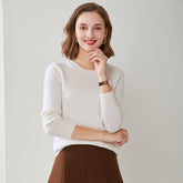 Pull en Cachemire Pur à Col Rond