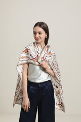 Foulard en Soie à Motif Petite Fille