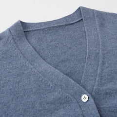 Cardigan en Cachemire Tricoté en Laine