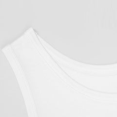 Débardeur en Soie Tricoté Sans Manches pour Hommes