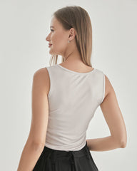 Débardeur Tricoté Sans Manches pour Femme