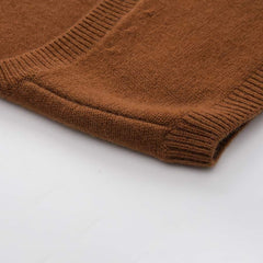 Gilet sans Manches en Cachemire 100 % Pure à Col V