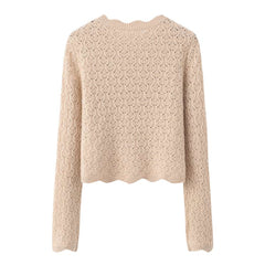 Floral Pattern Cashmere Sweater