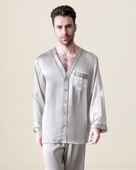 Ensemble Pyjama pour Homme en Soie Pure 2 Pièces