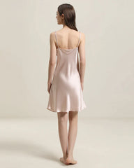 Robe de Nuit en Soie avec Dentelle