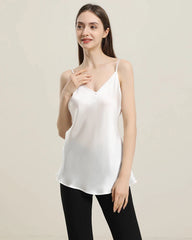 Camisole en Soie à Col en V 19 Momme