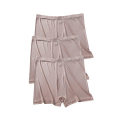 Short en Soie Tricoté Haute Élasticité 3 Pièces