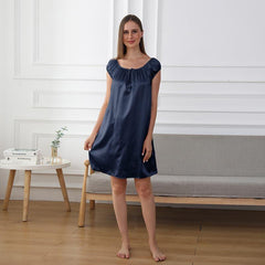 Chemise de Nuit en Soie Décontractée