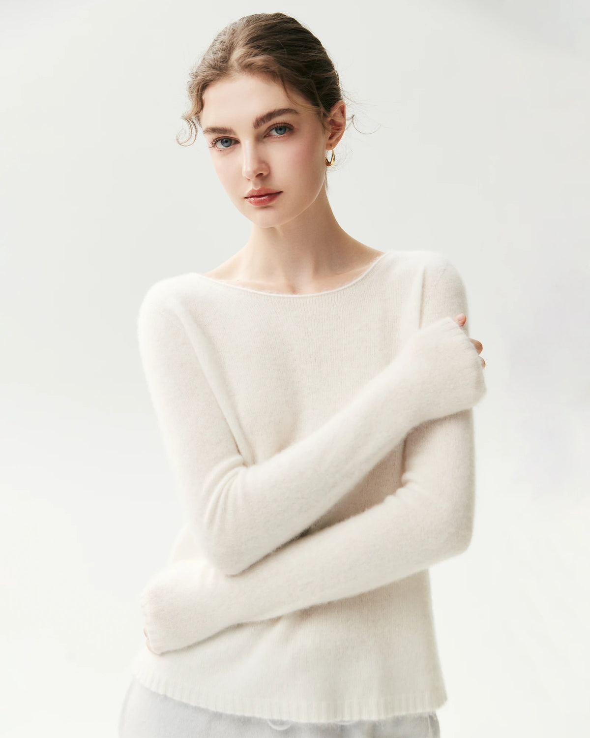 Pull léger en 100 % pur cachemire