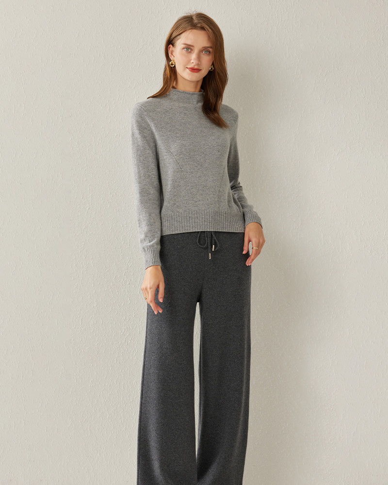 Pull en Cachemire 100 % Col Montant pour Femme