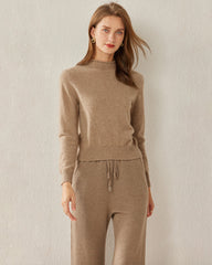 Pull en Cachemire 100 % Col Montant pour Femme