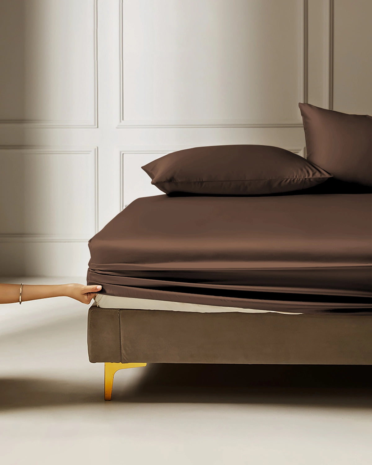 Set de Draps-Housses en Soie 19 Momme 3 Pièces