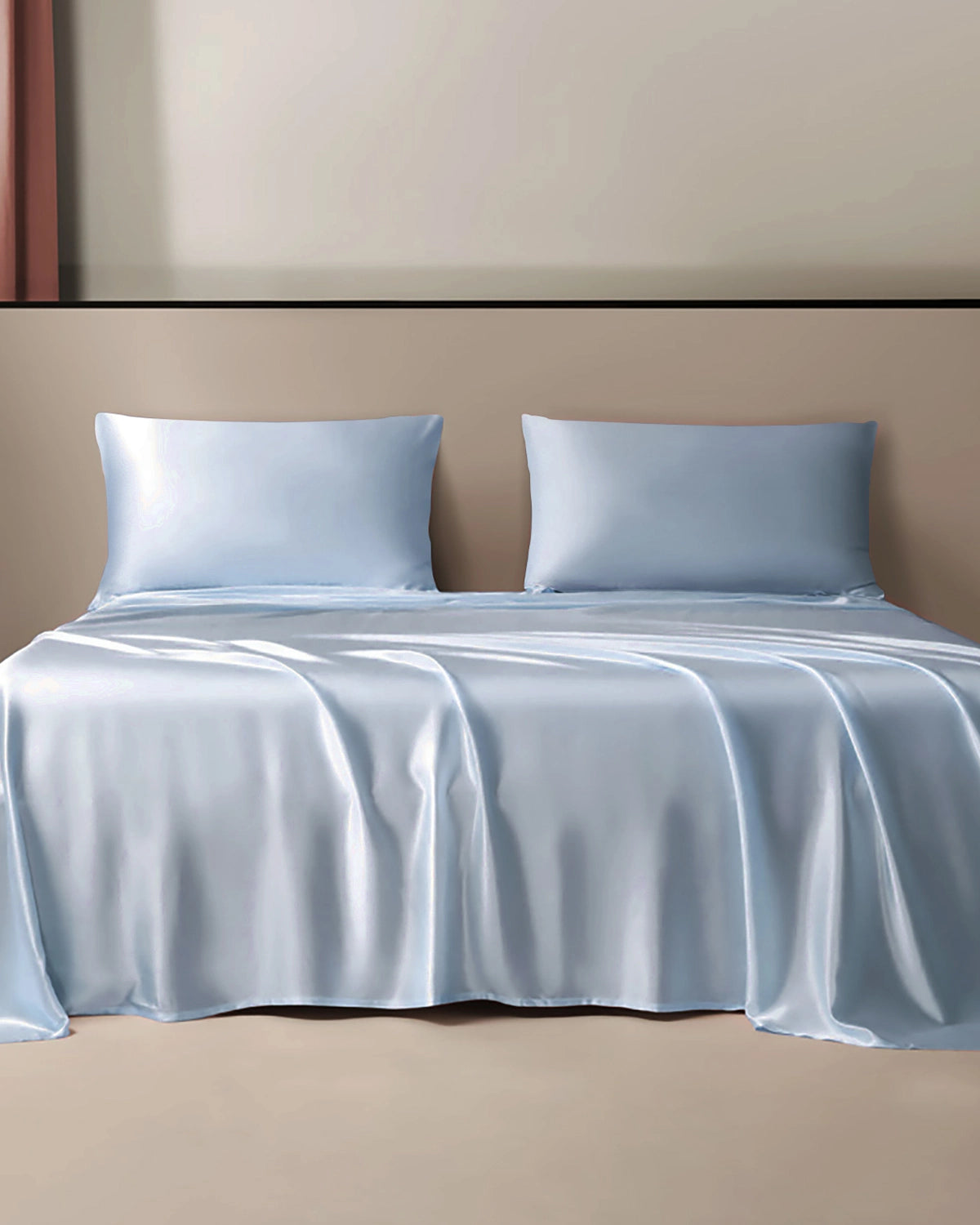 Drap Plat en Soie 100 % à 19 Momme