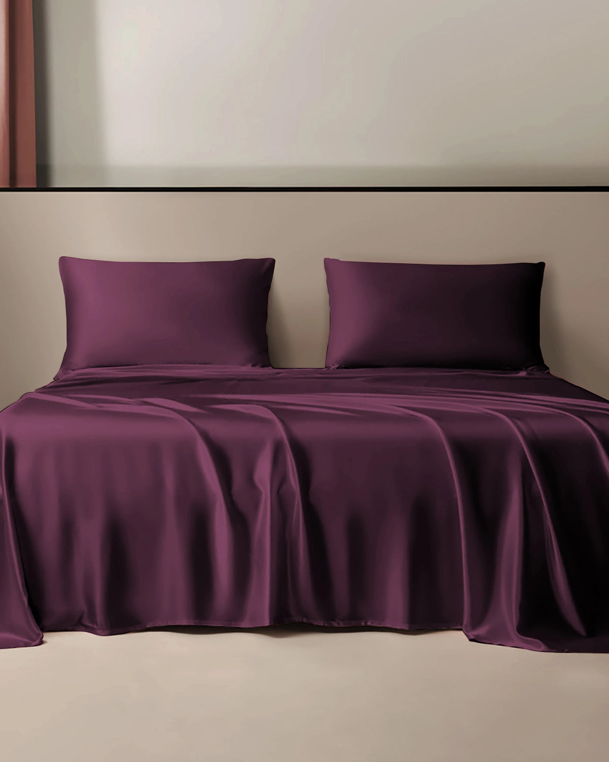 Drap Plat en Soie 100 % à 19 Momme