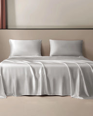 Set de Draps à Plat en Soie 19 Momme 3 Pièces
