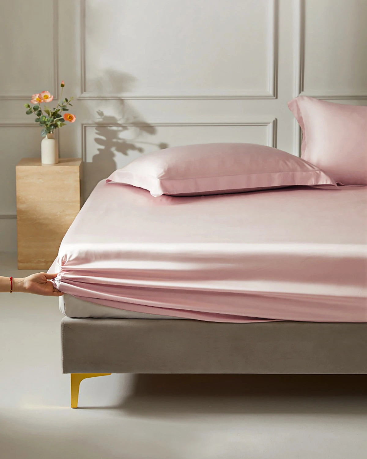 Drap-Housse en Soie 22 Momme Sans Couture