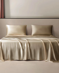 Ensemble de Draps Plat en Soie 22 Momme 3PCS
