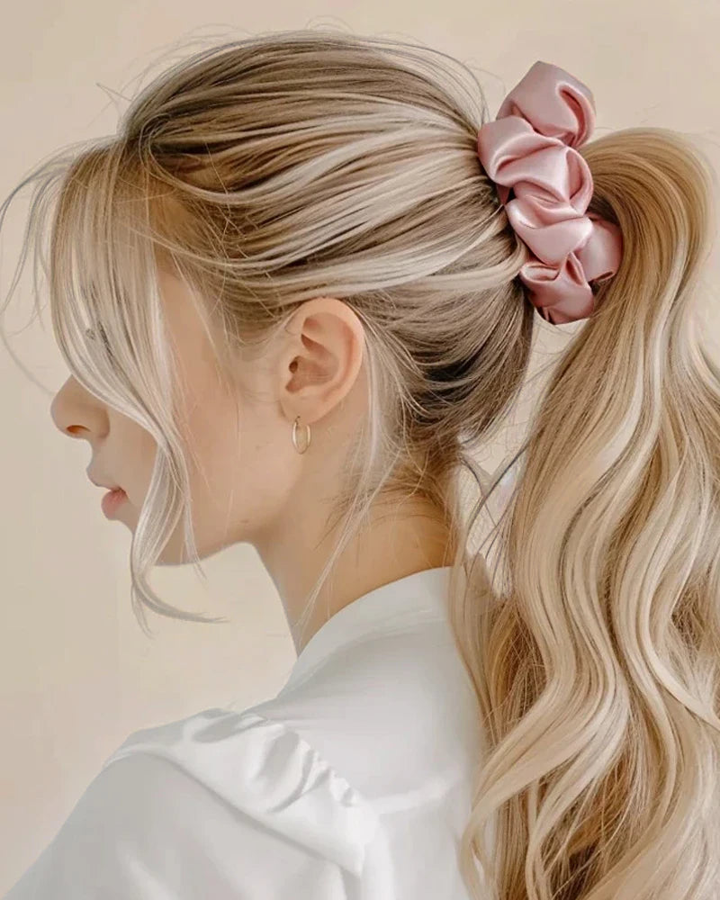 Élastiques pour cheveux en soie légère 22 Momme 5 CM