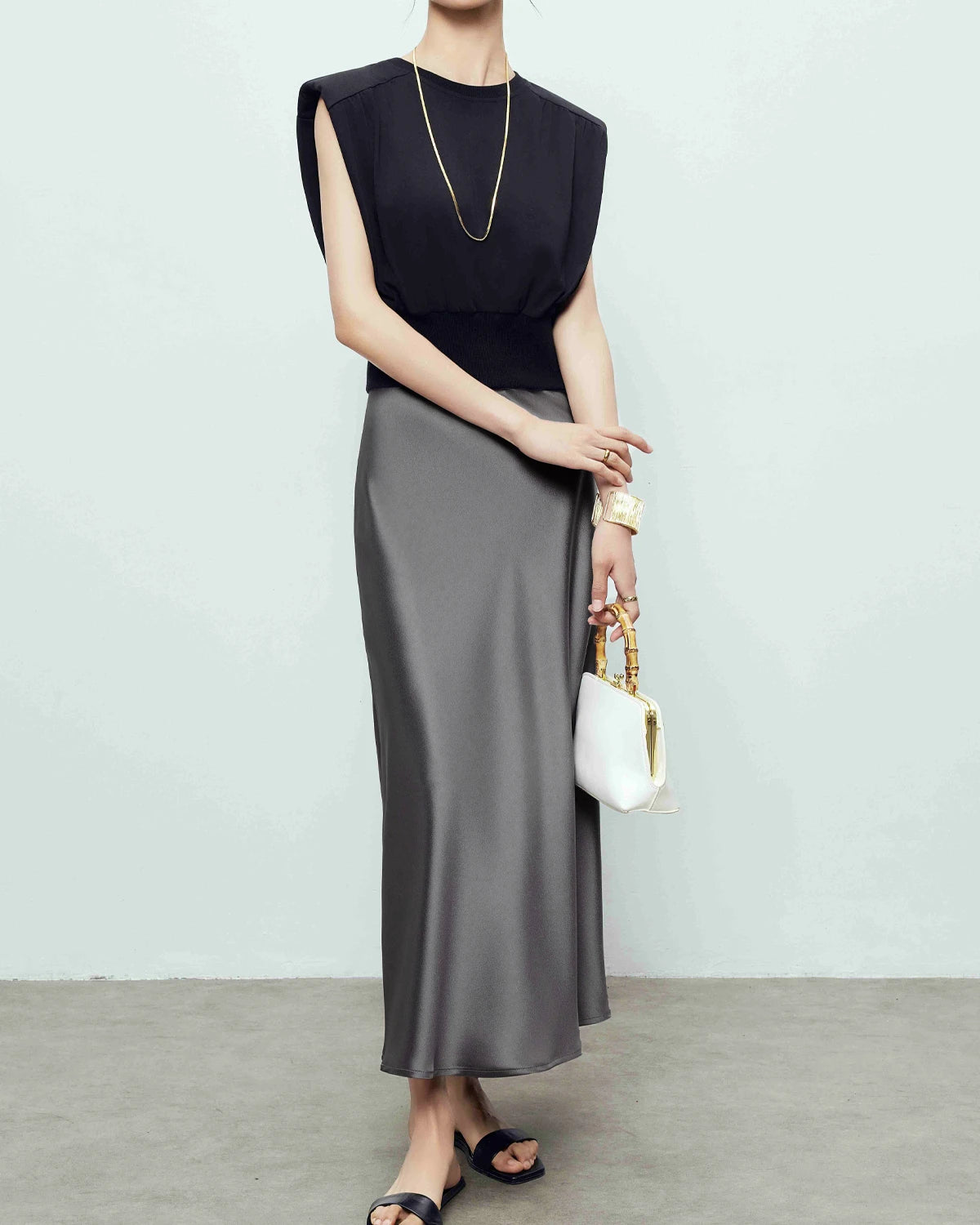 Jupe Maxi en Soie 22 Momme
