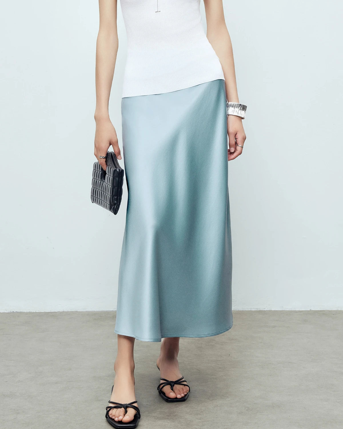Jupe Maxi en Soie 22 Momme
