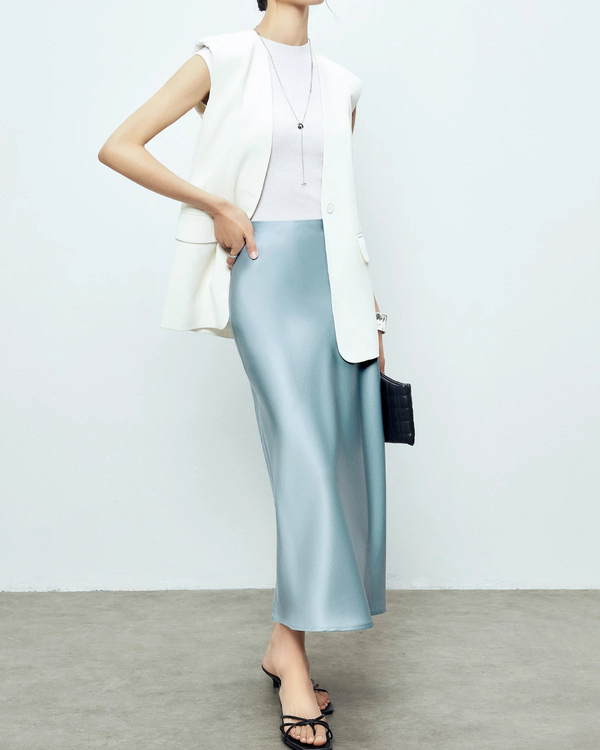 Jupe Maxi en Soie 22 Momme