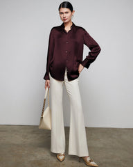 Chemise en soie décontractée femme 30 momme