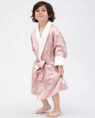 Robe Réversible en Soie et Velours pour Enfants